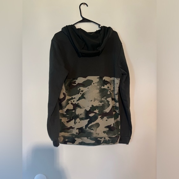 Nike Dri-fit Men’s Army Green Camo Full Zip Sweatshirt Hoodie Casual Style - Picture 6 of 6